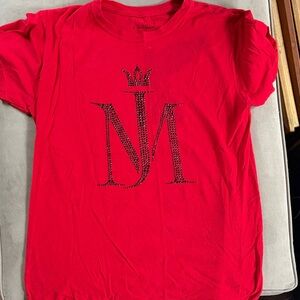 Michal Jackson t shirt  signature collectible Tee black gems Crown Design